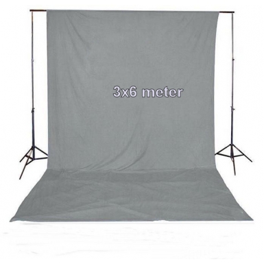 Bresser D-37 Support + 3x6m Doek Grijs